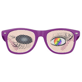 Gafas De Fiesta Retro Los ojos divertidos del Orgullo del Invierno sobre