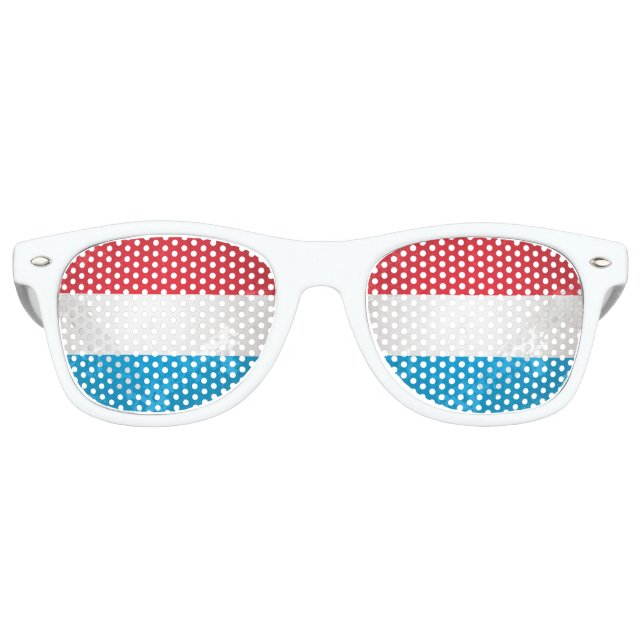Gafas De Fiesta Retro Luxemburgo (Anverso)