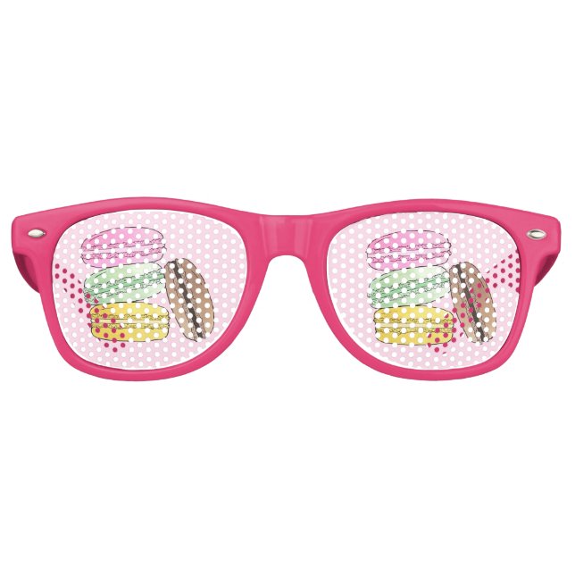 Gafas De Fiesta Retro Macaron French Pastry Cookies Macarons Patisserie (Anverso)