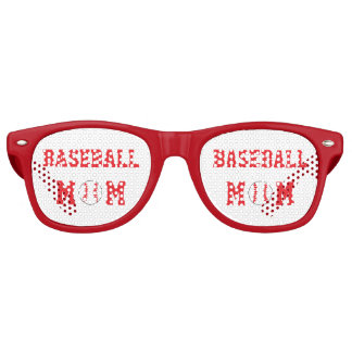 Gafas De Fiesta Retro Madre del béisbol