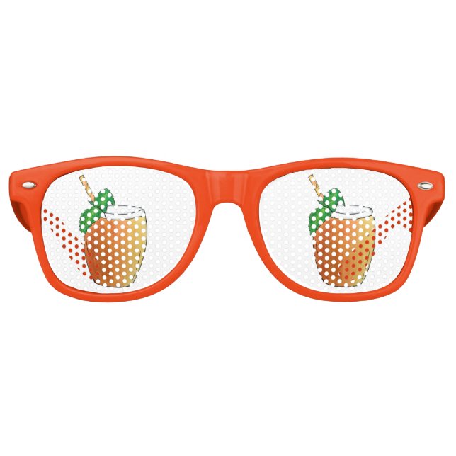 Gafas De Fiesta Retro Mango Lassi Lassis Comida india Yogur Bebida (Anverso)