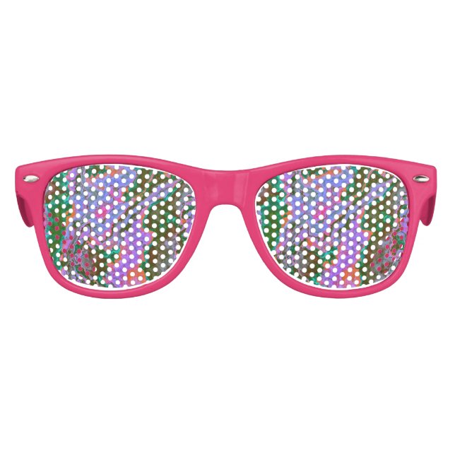 Gafas De Fiesta Retro Marble agrio (Anverso)