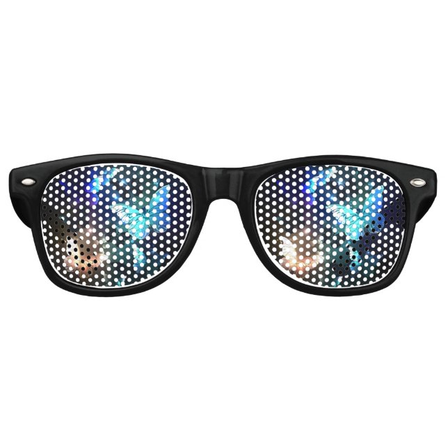 Gafas De Fiesta Retro Mariposa nocturna fluida (Anverso)