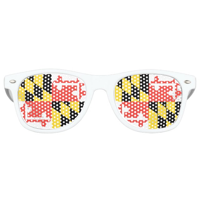 GAFAS DE FIESTA RETRO MARYLAND FLAG (Anverso)