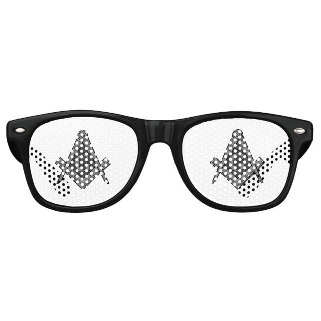 Gafas De Fiesta Retro Masonic Gifts Square Compass (Anverso)