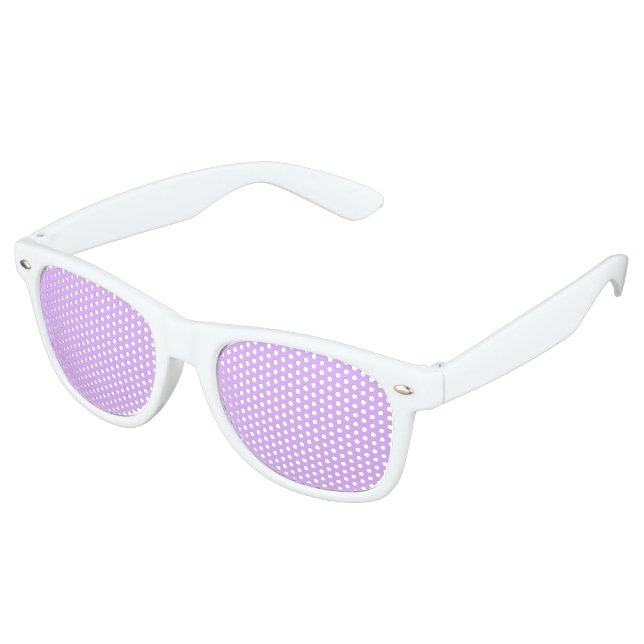Gafas De Fiesta Retro Mauve, código de hex violeta pálido e0b0ff (Ángulo)