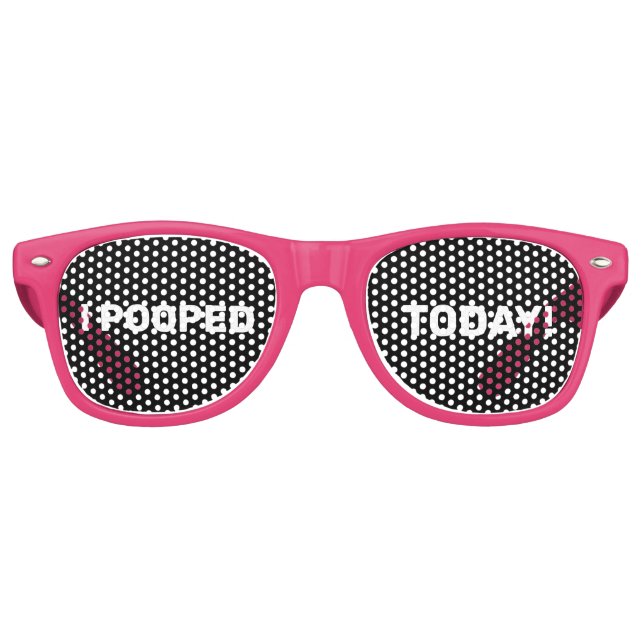 GAFAS DE FIESTA RETRO ¡ME APOYÉ HOY! SOBRE LAS MONTAÑAS DE LA HILL FUNNY (Anverso)