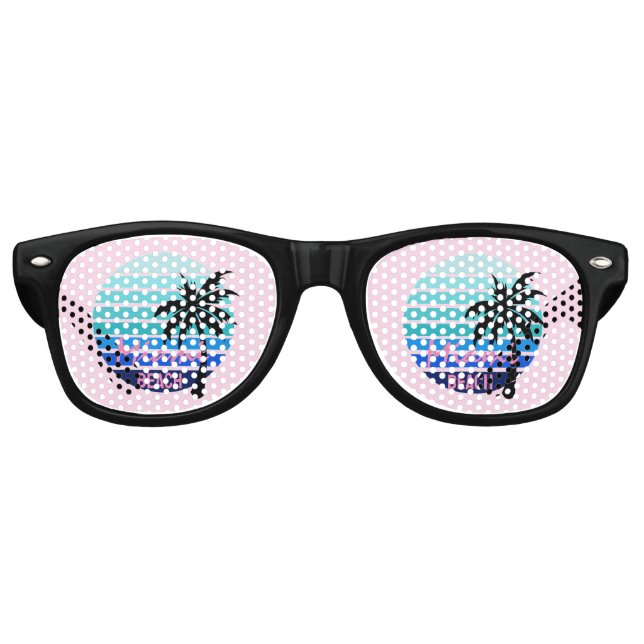 Gafas De Fiesta Retro Miami Beach (Anverso)