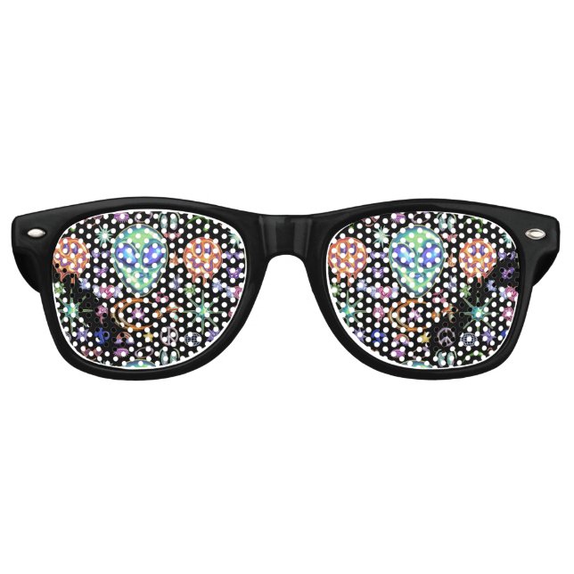 Gafas De Fiesta Retro Mikitiez aquarius galaxia verano resplandor (Anverso)