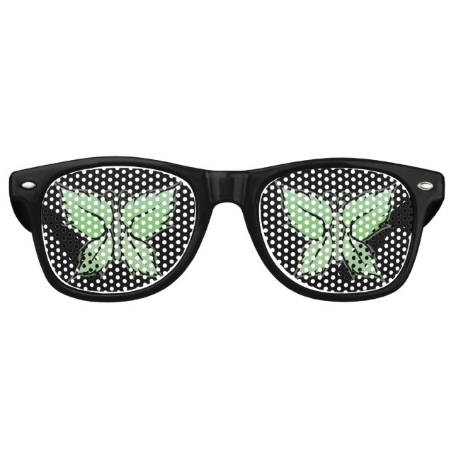 Gafas De Fiesta Retro Mint Butterfly (Anverso)