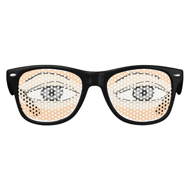 Gafas De Fiesta Retro Mirando fijamente (Anverso)