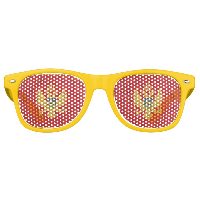 Gafas De Fiesta Retro Montenegro (Anverso)