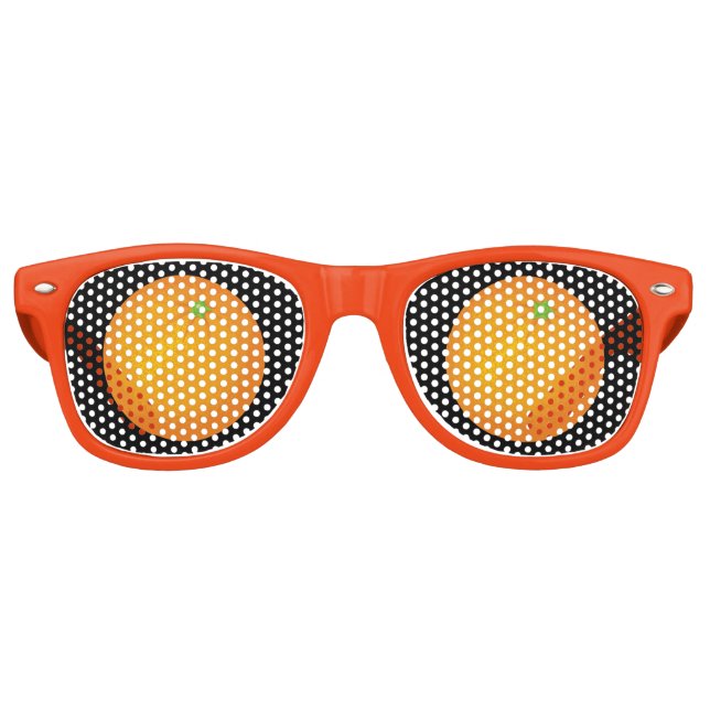 Gafas De Fiesta Retro Naranja (Anverso)