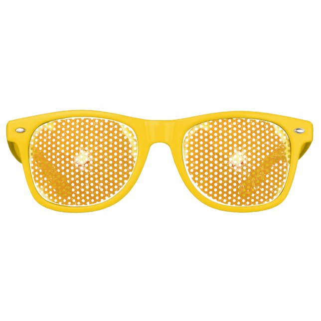 Gafas De Fiesta Retro Naranja Fruit Fresco Slice (Anverso)