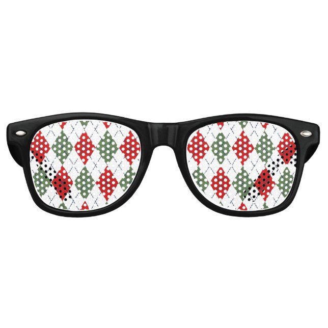 Gafas De Fiesta Retro Navidades Argyle Fiesta Shades (Anverso)