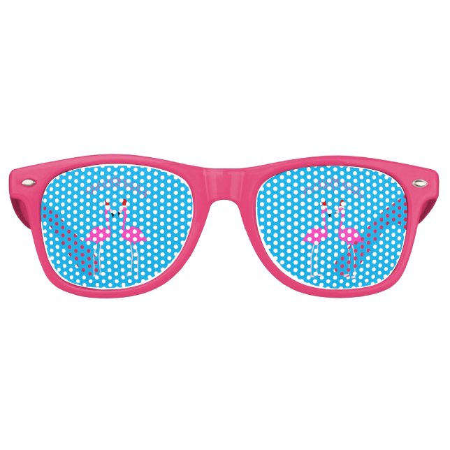 Gafas De Fiesta Retro Navidades Lesbianas Flamingos Flamingo Belles (Anverso)