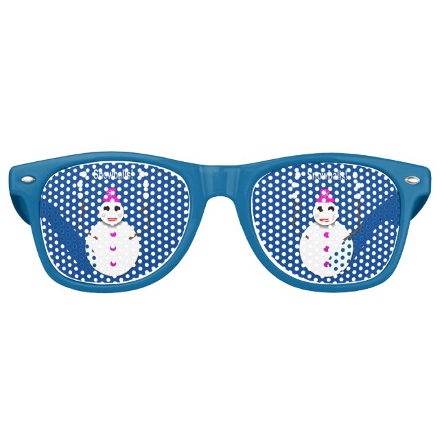 Gafas De Fiesta Retro Navidades Snowlady Juggys Nieves Graciosa (Anverso)
