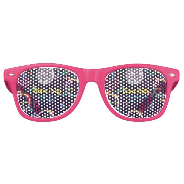 Gafas De Fiesta Retro Neon Glow Disco Dance Birday Party (Anverso)