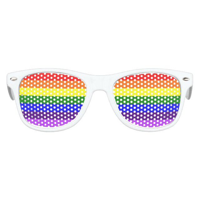 Gafas De Fiesta Retro Niñas arcoiris Fiestas sombras (Anverso)