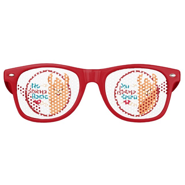 Gafas De Fiesta Retro No al drama (Anverso)