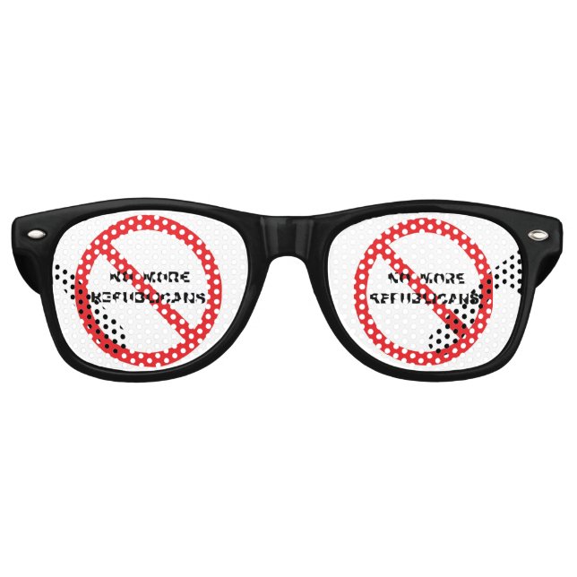 Gafas De Fiesta Retro NO more Republicans (Anverso)