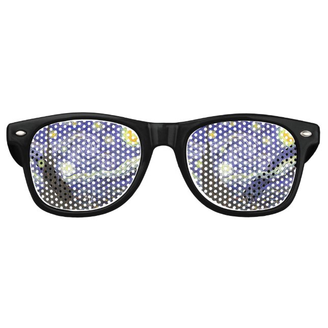 Gafas De Fiesta Retro Noche estrellada de Vincent van Gogh (Anverso)