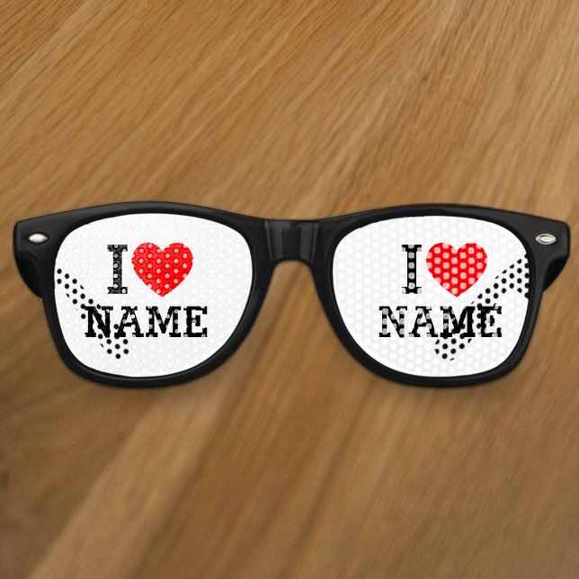 Gafas De Fiesta Retro Nombre del corazón (Subido por el creador)