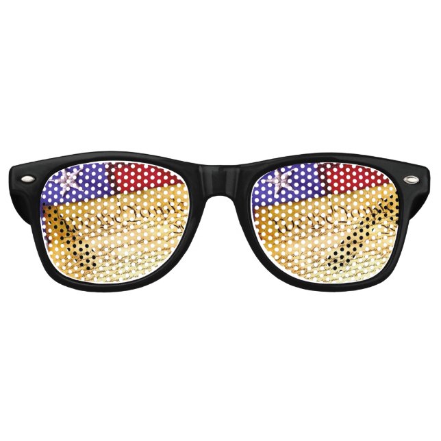 Gafas De Fiesta Retro Nosotros, el pueblo (Anverso)