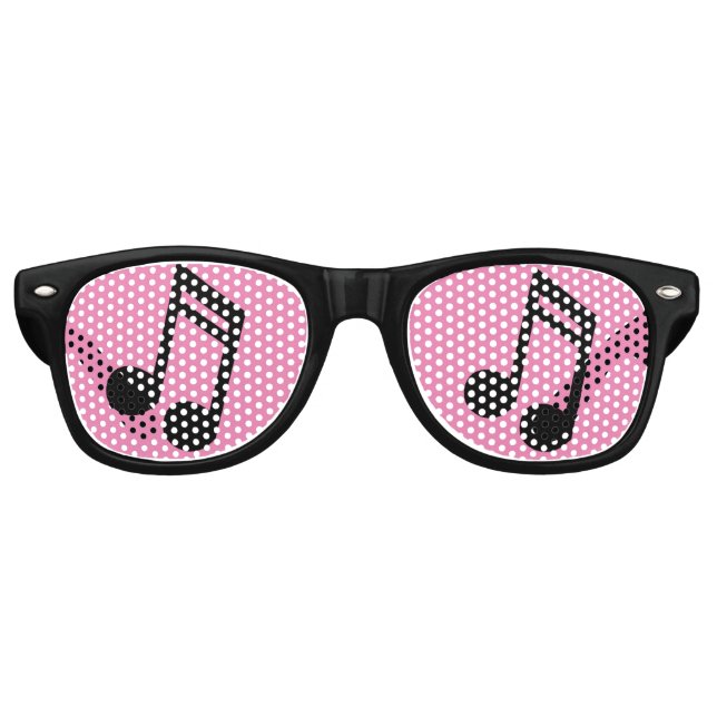 Gafas De Fiesta Retro Notas de música Retro Fiestas Shades (Anverso)