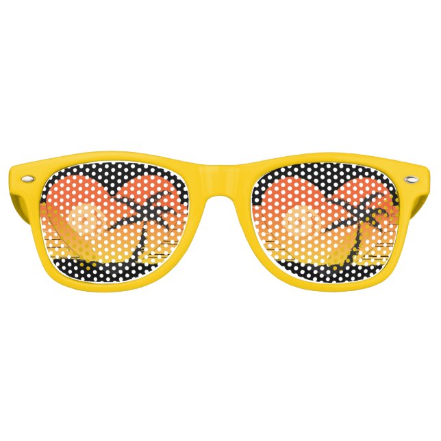 GAFAS DE FIESTA RETRO NOVEDAD DE PLAYA TROPICAL SOMBRILLA SOMBRAS (Anverso)