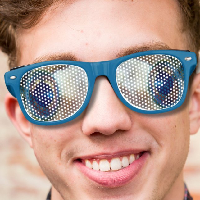 Gafas De Fiesta Retro novedad divertida nerd locos ojos de pez globo (funny novelty nerdy crazy blowfish eyes retro sunglasses)