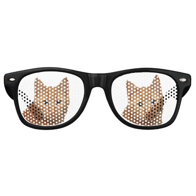 Gafas De Fiesta Retro Novedad GINGER CAT SOMBRILLA SOMBRILLAS (Anverso)
