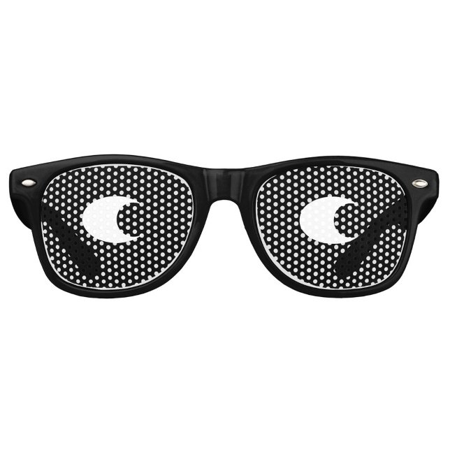 Gafas De Fiesta Retro Novela divertida de reojo (Funny side eye novelty sunglasses)