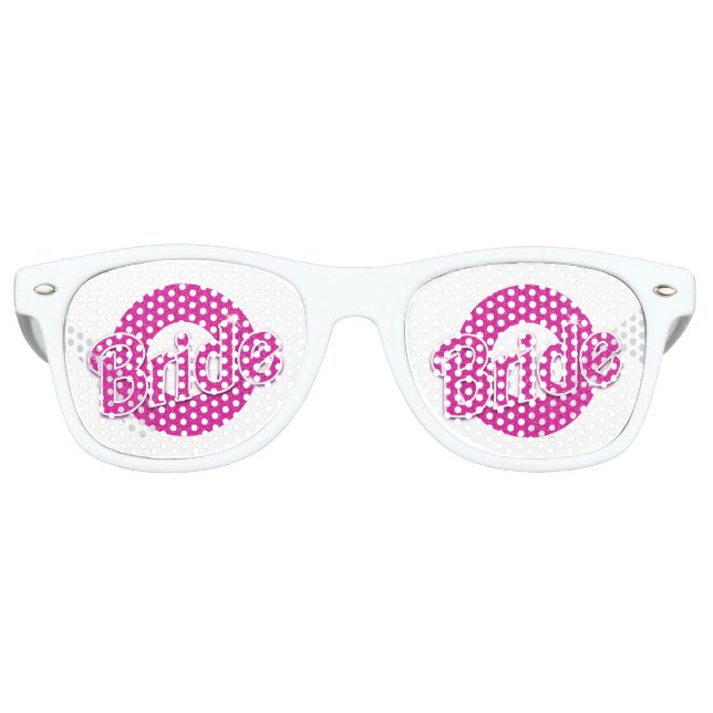 Gafas De Fiesta Retro Novia rosa (Anverso)