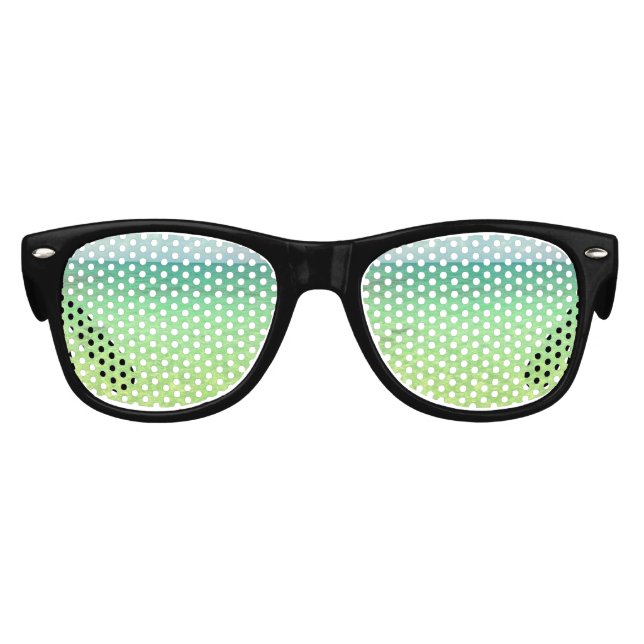 Gafas De Fiesta Retro Océano verde acuático | Foto de Turcas y Caicos (Anverso)