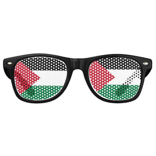 Gafas De Fiesta Retro oficialmente bandera del Estado de Palestina (Anverso)