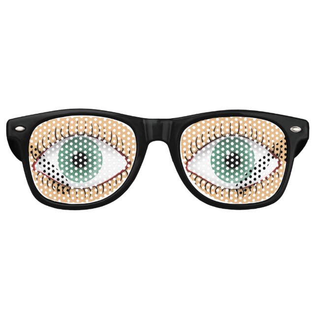 Gafas De Fiesta Retro Ojo Humano Divertido Realista (Anverso)