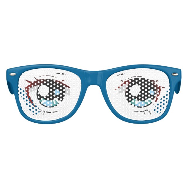 Gafas De Fiesta Retro Ojos abiertos de cartón (Anverso)