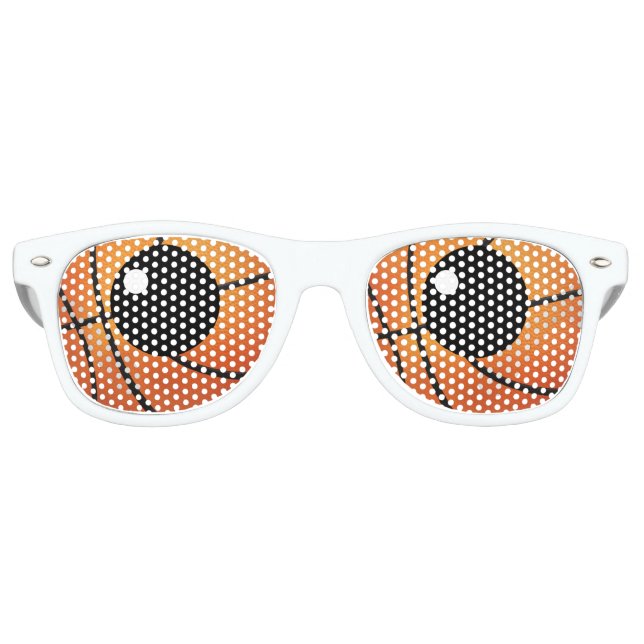 Gafas De Fiesta Retro Ojos de baloncesto | Regalo deportivo (Anverso)