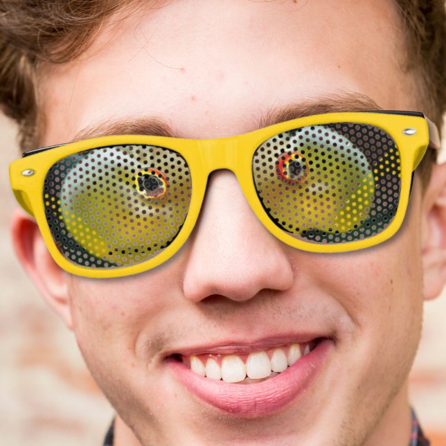 Gafas De Fiesta Retro ojos de pez dorado modernos y fríos (modern cool nerdy crazy goldfish eyes retro sunglasses)