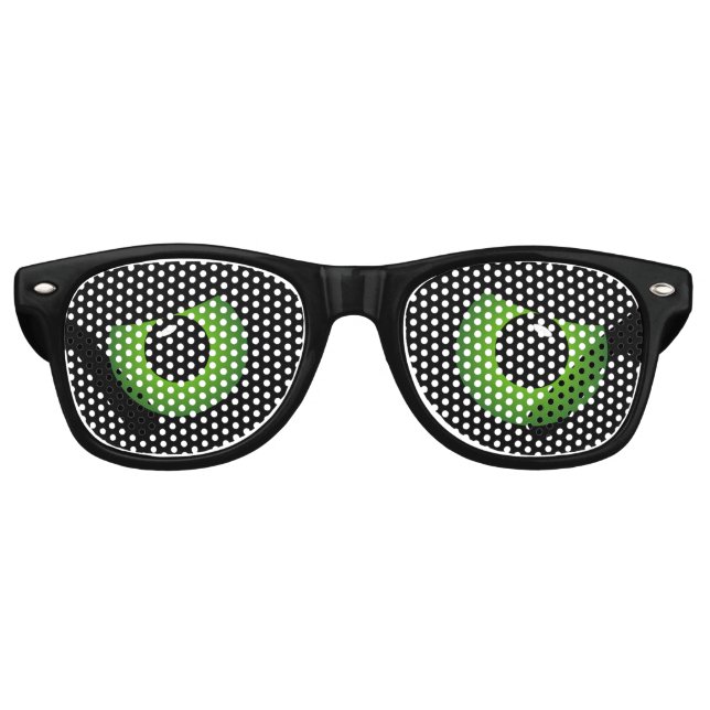 Gafas De Fiesta Retro Ojos de Purim Verde (Anverso)