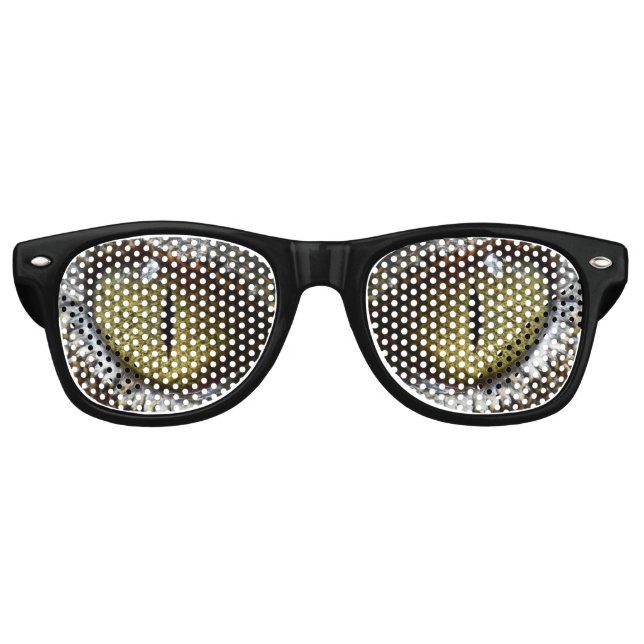 Gafas De Fiesta Retro Ojos de reptil (Anverso)
