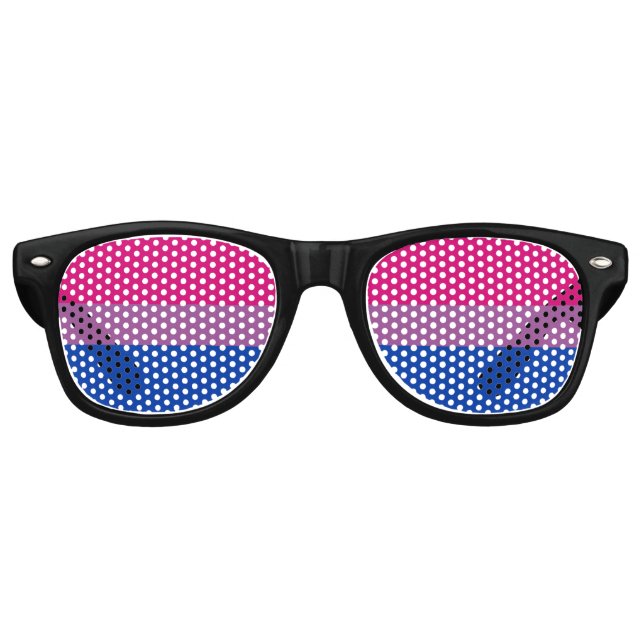 Gafas De Fiesta Retro ¡Orgullo bisexual! (Anverso)