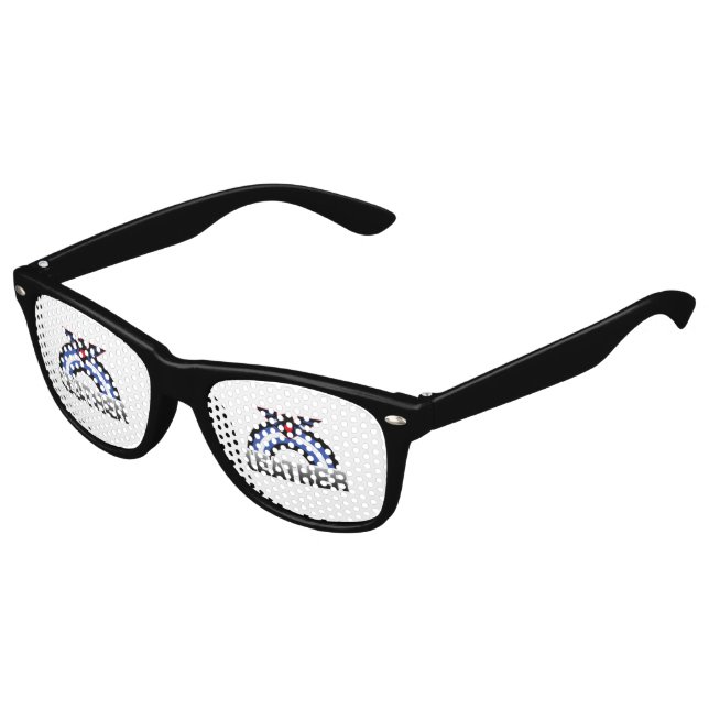 Gafas De Fiesta Retro Orgullo de Águila de Cuero (Ángulo)
