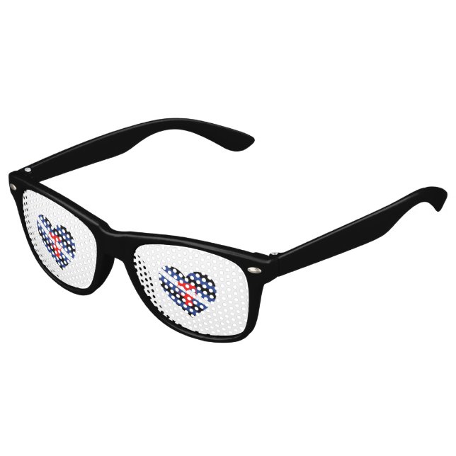 Gafas De Fiesta Retro Orgullo de Máscara (Ángulo)
