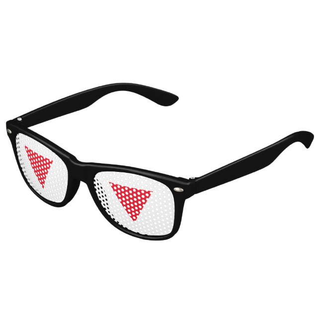 Gafas De Fiesta Retro Orgullo queer de cuero (Ángulo)