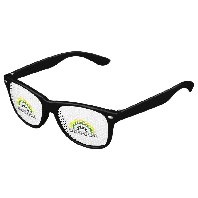 Gafas De Fiesta Retro Orgullo skoliosexual (Ángulo)
