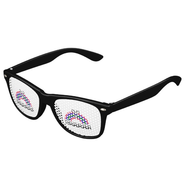 Gafas De Fiesta Retro Orgullo Trigénero (Ángulo)