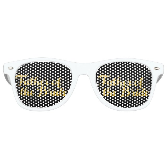 Gafas De Fiesta Retro Padre del oro de la novia (Anverso)