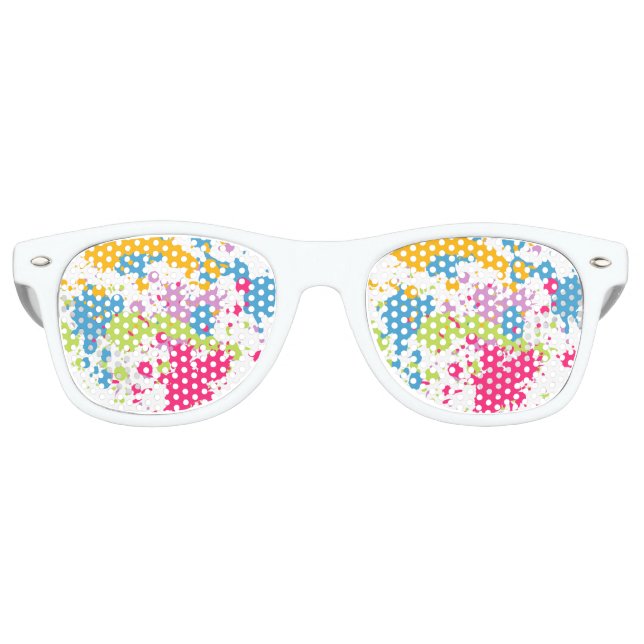 Gafas De Fiesta Retro Paint Splatt Fiesta Shades (Anverso)